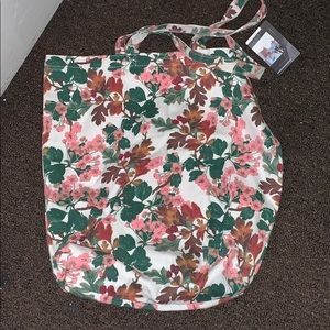 Floral tote bag